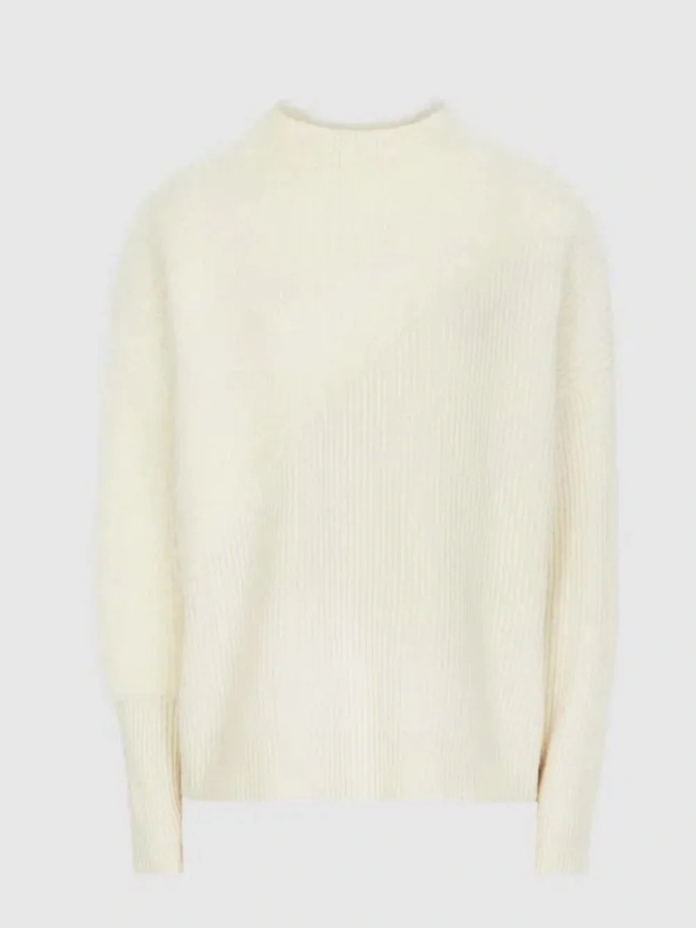 NWT REISS PAOLA NEUTRAL HUE TEXTURED WOOL/CASHMERE JUMPER SWEATER SIZE L - Picture 12 of 14